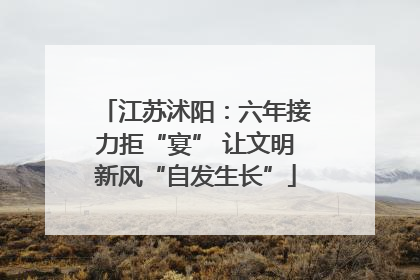 江苏沭阳：六年接力拒“宴” 让文明新风“自发生长”