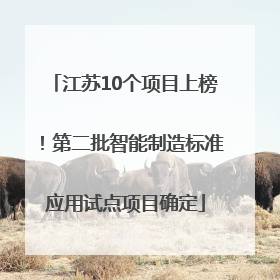 江苏10个项目上榜！第二批智能制造标准应用试点项目确定
