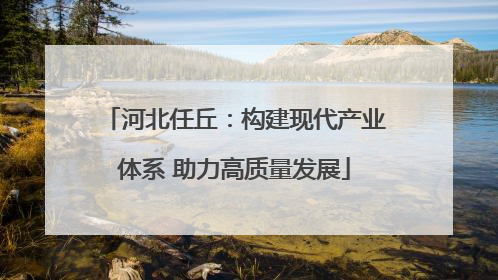 河北任丘：构建现代产业体系 助力高质量发展