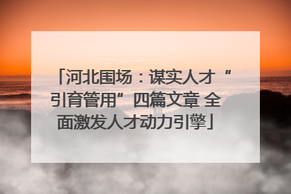 河北围场：谋实人才“引育管用”四篇文章 全面激发人才动力引擎