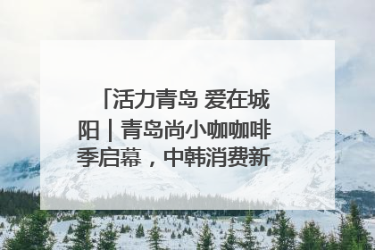 活力青岛 爱在城阳｜青岛尚小咖咖啡季启幕，中韩消费新场景点燃夏日热情
