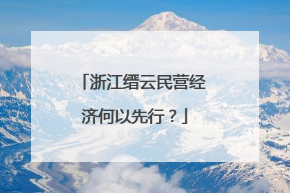 浙江缙云民营经济何以先行？