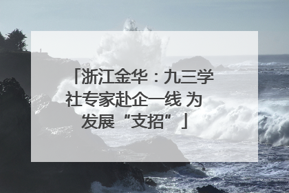浙江金华：九三学社专家赴企一线 为发展“支招”