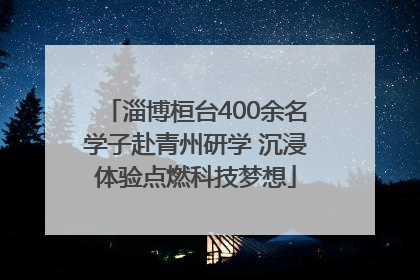 淄博桓台400余名学子赴青州研学 沉浸体验点燃科技梦想