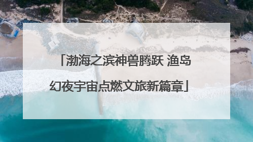 渤海之滨神兽腾跃 渔岛幻夜宇宙点燃文旅新篇章