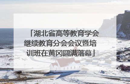 湖北省高等教育学会继续教育分会会议暨培训班在黄冈圆满落幕