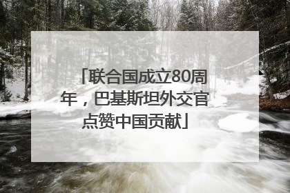 联合国成立80周年，巴基斯坦外交官点赞中国贡献