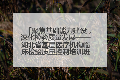 聚焦基础能力建设，深化检验质量发展——湖北省基层医疗机构临床检验质量控制培训班（孝感站）成功举办
