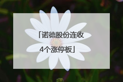 诺德股份连收4个涨停板