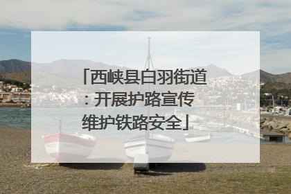 西峡县白羽街道：开展护路宣传 维护铁路安全