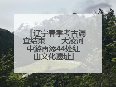 辽宁春季考古调查结束——大凌河中游再添44处红山文化遗址