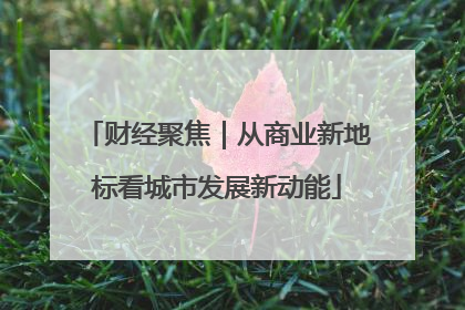 财经聚焦｜从商业新地标看城市发展新动能