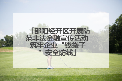 邵阳经开区开展防范非法金融宣传活动 筑牢企业“钱袋子”安全防线