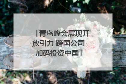 青岛峰会展现开放引力 跨国公司加码投资中国