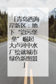 青岛西海岸新区：地下“治污堡垒”崛起 大卢河中水厂绘就城市绿色新图景