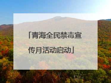 青海全民禁毒宣传月活动启动