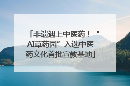 非遗遇上中医药！“AI草药园”入选中医药文化首批宣教基地