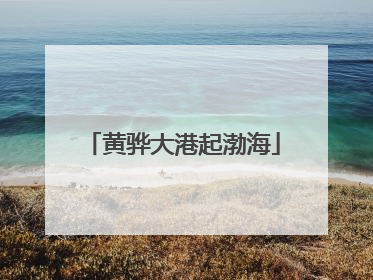 黄骅大港起渤海