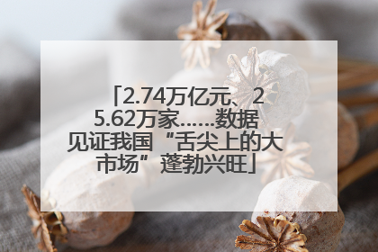 2.74万亿元、25.62万家……数据见证我国“舌尖上的大市场”蓬勃兴旺