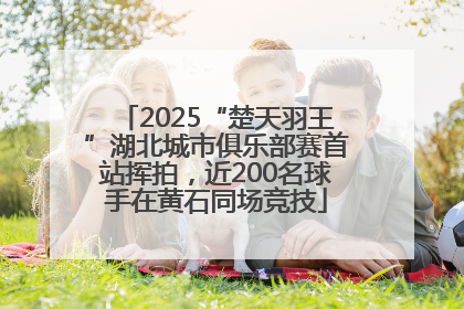 2025“楚天羽王”湖北城市俱乐部赛首站挥拍，近200名球手在黄石同场竞技