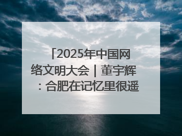 2025年中国网络文明大会｜董宇辉：合肥在记忆里很遥远也很亲切