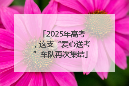 2025年高考，这支“爱心送考”车队再次集结