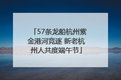 57条龙船杭州紫金港河竞逐 新老杭州人共度端午节