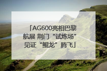 AG600亮相巴黎航展 荆门“试炼场”见证“鲲龙”腾飞