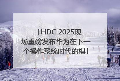 HDC 2025现场重磅发布华为在下一个操作系统时代的棋